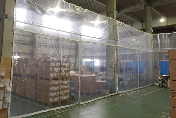 工場屋内間仕切４